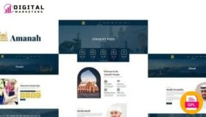 Amanah - Mosque & Islamic Center Elementor Template Kit [GPL]