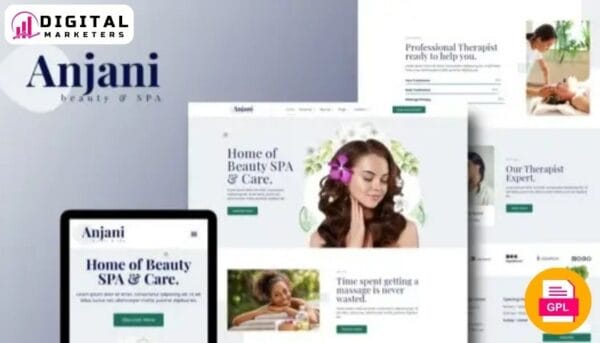 Anjani - Spa & Beauty Elementor Template Kit [GPL]