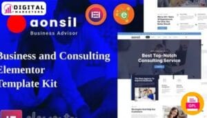 Aonsil - Business Consulting Elementor Template Kit [GPL]