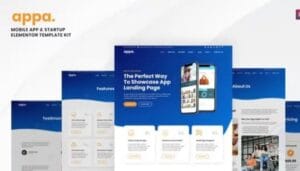 Appa - Mobile App & Startup Elementor Template Kit [GPL]
