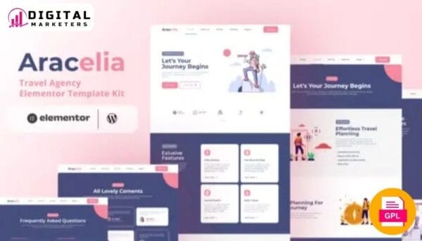 Aracelia - Travel Agency Elementor Template Kit [GPL]