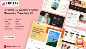 ArcherBooks - Author & eBook Resume Elementor Pro Template [GPL]