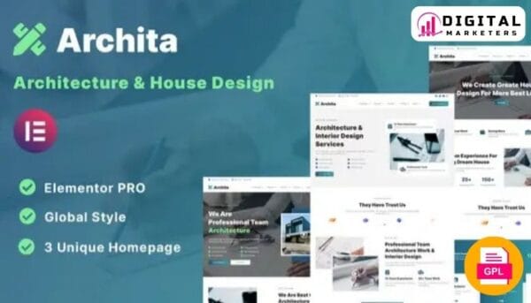 Archita - Architecture & Interior Design Elementor Template Kit [GPL]