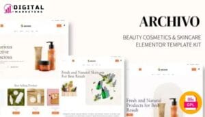 Archivo - Beauty, Cosmetics & Skincare Elementor Template Kit [GPL]
