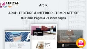 Arcik - Architecture & Interior Elementor Template Kit [GPL]
