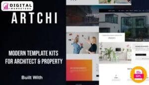 Artchi - Modern Architecture Elementor Template Kit [GPL]