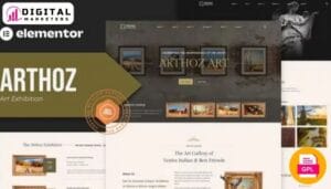 Arhoz - Art Exhibition Elementor Template Kit [GPL]