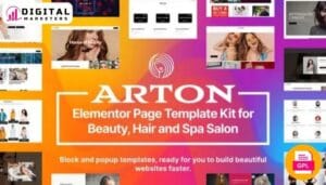 Arton - Beauty Spa & Salon Template Kit [GPL]