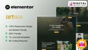 Artsea - Photography & Art Gallery Elementor Template Kit [GPL]