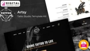 Artsy - Tattoo Studio Elementor Template Kit [GPL]