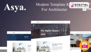 Asya - Modern Architecture Elementor Template Kit [GPL]