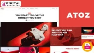 Atoz - Blog & Magazine Elementor Template Kit [GPL]