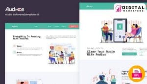 Audios - App Showcase Elementor Template Kit [GPL]