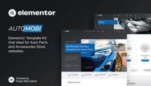 Automobi - Auto Parts Store & Accessories Elementor Template Kit [GPL]