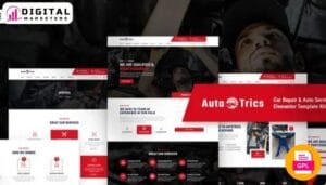Autotrics - Car Repair & Auto Service Elementor Template Kit [GPL]