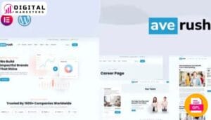 Averush - Digital Marketing & Creative Agency Elementor Template Kit [GPL]