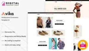 Avika - Multipurpose eCommerce Elementor Pro Template Kit [GPL]