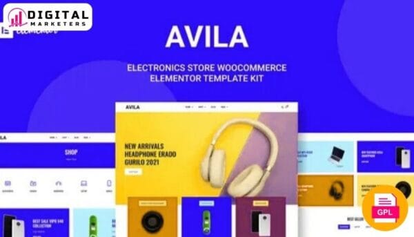 Avila - Electronic WooCommerce Elementor Template Kit [GPL]