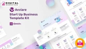 Avviare - Startup & Business Elementor Template Kit [GPL]