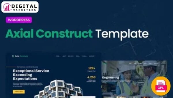 Axial - Construction Company Elementor Template Kit [GPL]