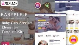 Babypleje - Baby Care Services Elementor Template Kit [GPL]