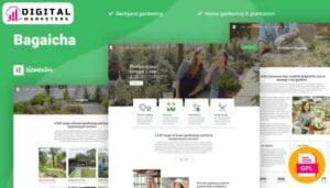 Bagaicha - Landscape Gardening Elementor Template Kit [GPL]