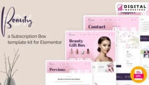 BeautyBox Subscription Box Elementor Template Kit [GPL]