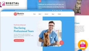 Beetrix Pet Clinic Animal Care Elementor Template Kit [GPL]
