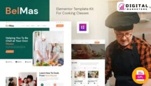 Belmas Online Cooking Class Elementor Template Kit [GPL]