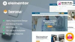 Berona Printing Design Services Elementor Template Kit [GPL]