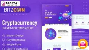 Bitzcoin Crypto Exchange Elementor Kit for Trading Sites [GPL]