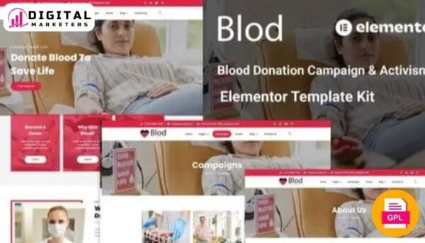 Blood Drive Charity & Donation Campaign Template Kit [GPL]