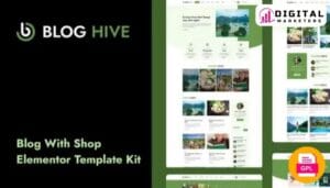 Blog Hive Modern Personal Blog Elementor Template Kit [GPL]