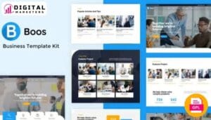 Boos Business Agency & Corporate Website Template Kit [GPL]