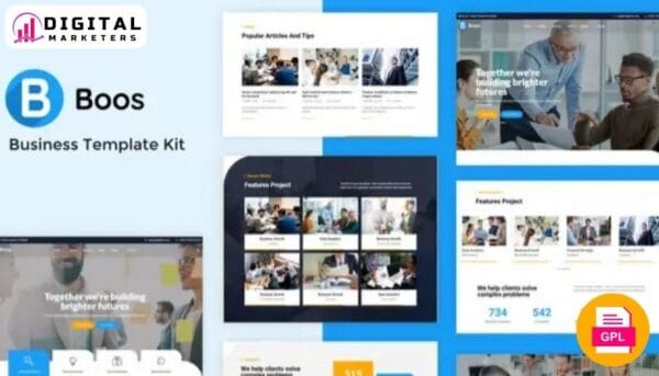 Boos Business Agency & Corporate Website Template Kit [GPL]