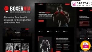 Boxernia Boxing & Martial Arts Elementor Template Kit [GPL]