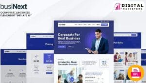 Businext - Corporate Business Elementor Template Kit [GPL]