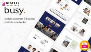 Busy - Modern Corporate Business Portfolio Elementor Template Kit [GPL]