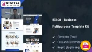Bxsco - Business Multipurpose Elementor Template Kit [GPL]