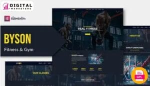 Byson - Fitness & Gym Elementor Template Kit [GPL]