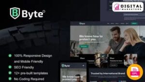 Byte - Cyber Security Business Elementor Template Kit [GPL]