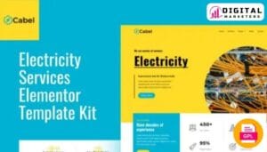 Cabel - Electricity Services Elementor Template Kit [GPL]