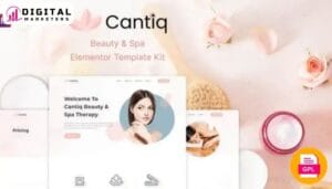 Cantiq - Beauty Spa Salon Therapy Elementor Template Kit [GPL]