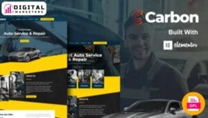 Carbon - Car Service Elementor Template Kit [GPL]