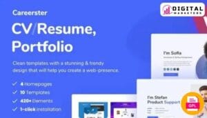 Careerster - CV & Resume Elementor Templates [GPL]