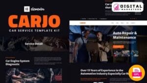 CarJo - Car Services & Repair Elementor Template Kit [GPL]