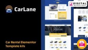 Carlane - Car Rental Elementor Template Kit [GPL]