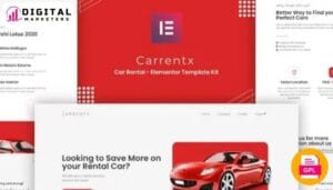 CarRentX - Car Rental Elementor Template Kit [GPL]