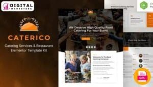 Caterico - Catering Services & Restaurant Elementor Template Kit [GPL]