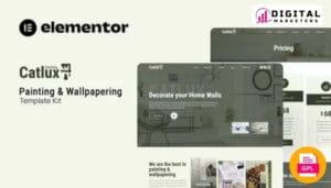 Catlux - Painting & Wallpapering Elementor Template Kit [GPL]